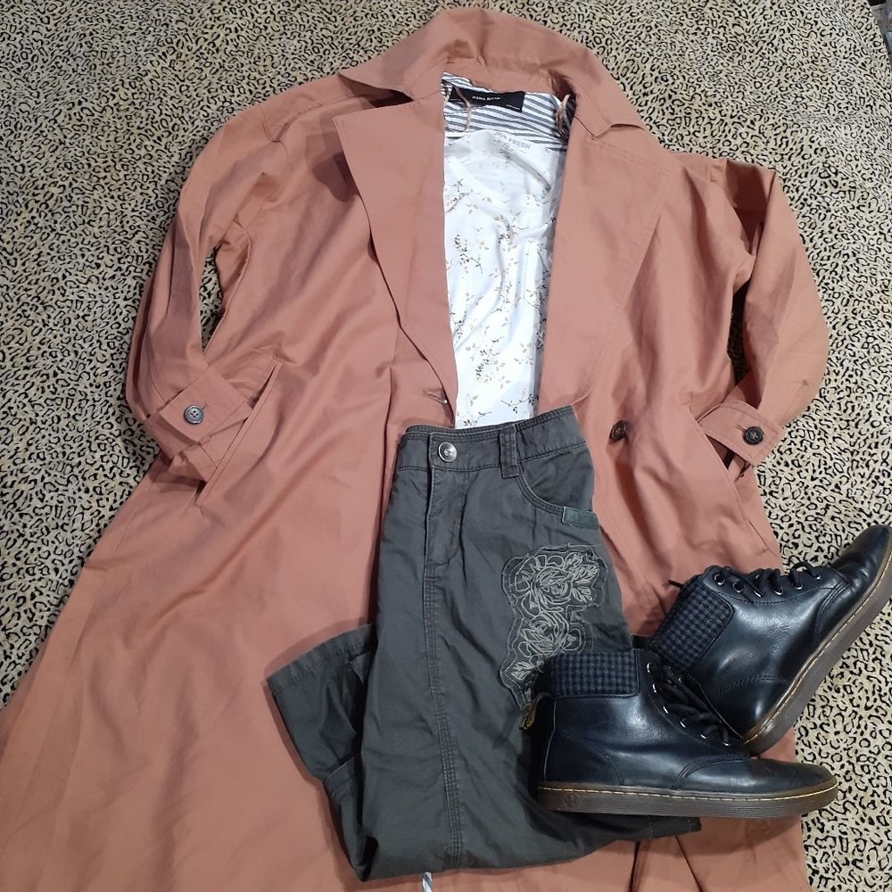 ☔ZARA WATER RESISTANT SPRING TRENCH☔XS - Picture 8 of 9